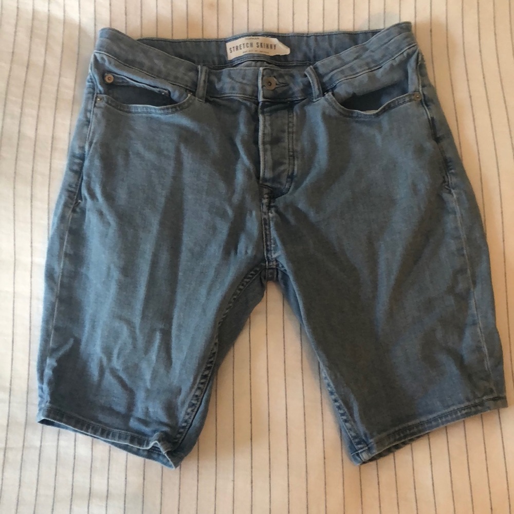 Topman Stretch Skinny Jorts